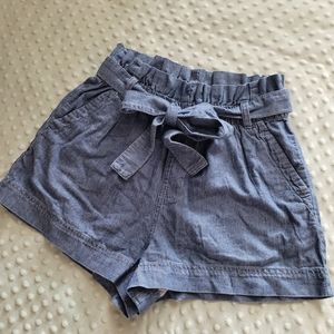 Small Denim Paper Bag Shorts by Pact